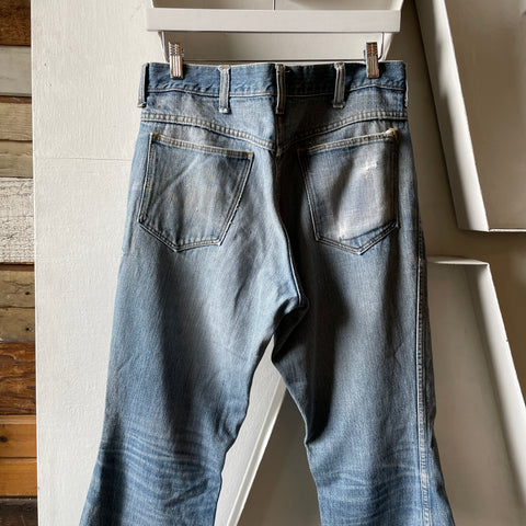 70’s Thrashed Denim Flares - 31” x 29”