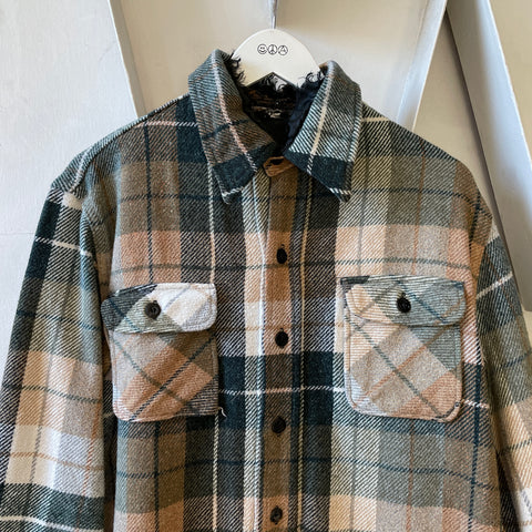 70’s Heavy Wool Flannel - Large