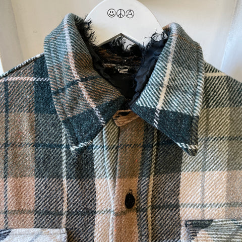 70’s Heavy Wool Flannel - Large