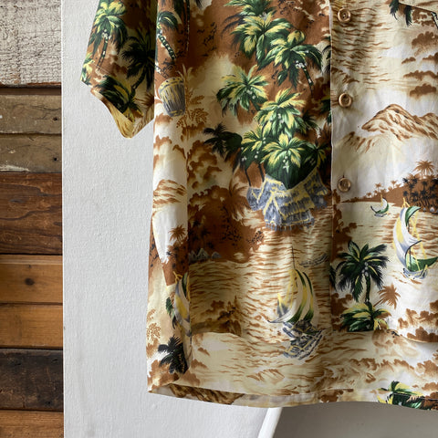 70's Aloha Shirt - Large