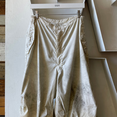 80’s Military Snow Camo Pants - 26”-28” x 27”