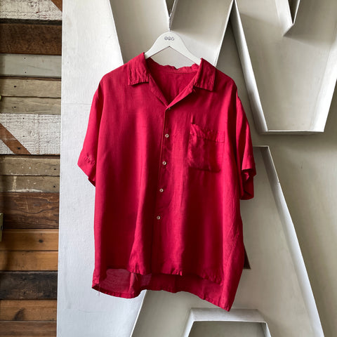 60’s Short Sleeve Loop Collar - XL