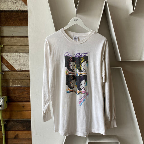 90's Pop Art Long Sleeve Tee - Large
