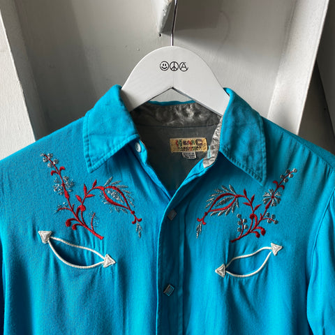 60's HBarC Western Shirt - XS