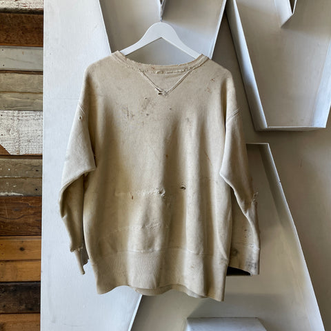 50’s Thrashed Double V Crewneck - XL