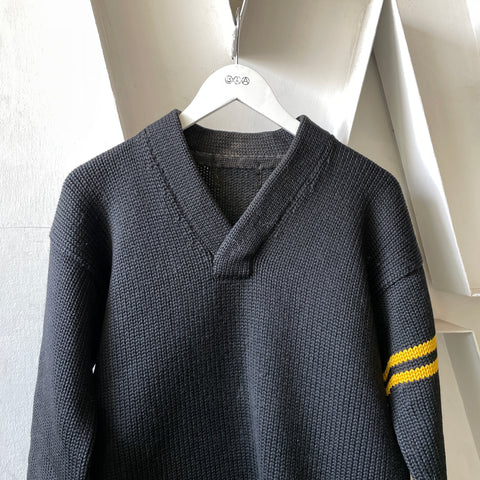 50’s Shawl Collar Wool Sweater - Large