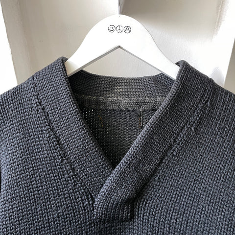 50’s Shawl Collar Wool Sweater - Large