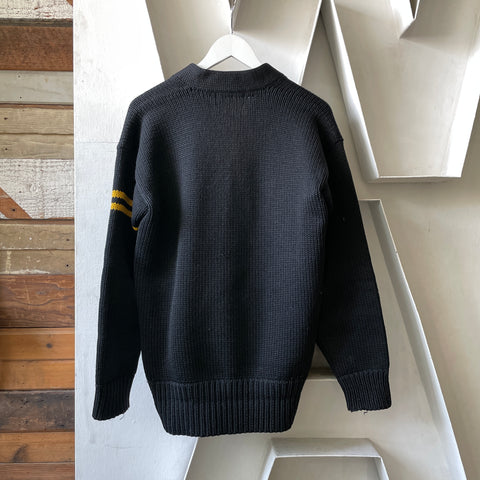50’s Shawl Collar Wool Sweater - Large