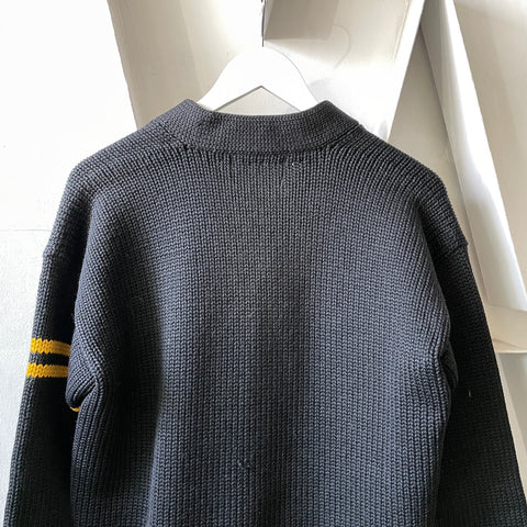 50’s Shawl Collar Wool Sweater - Large