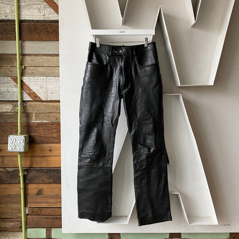 80's Leather Pants - 29" x 30"