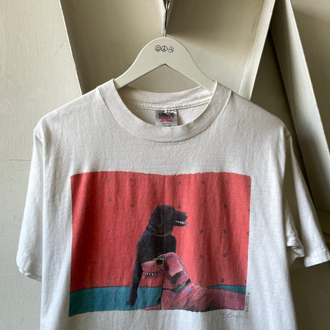 90’s Cool Dog Art Tee - Medium