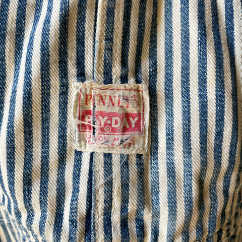 50’s Penney’s Pay Day Square Bak Overalls - 37” x 27”