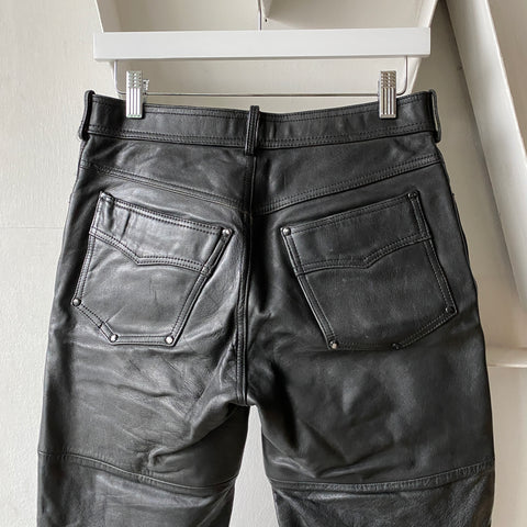 80's Leather Pants - 29" x 30"