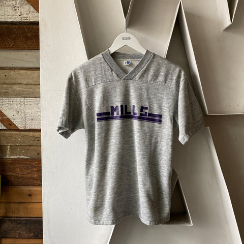 70's V Neck Fleece Shirt - Small