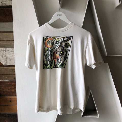 80's Cat Tee - Large