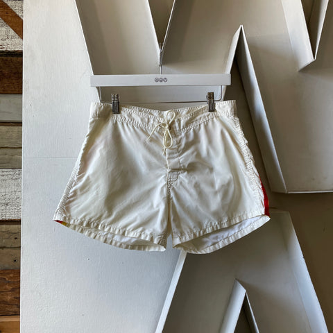 70’s Poly Striped Trunks - 29” x 3”