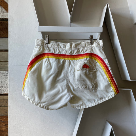 70’s Poly Striped Trunks - 29” x 3”