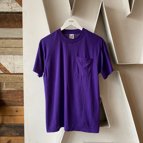 90’s Purple Pocket Tee - Large