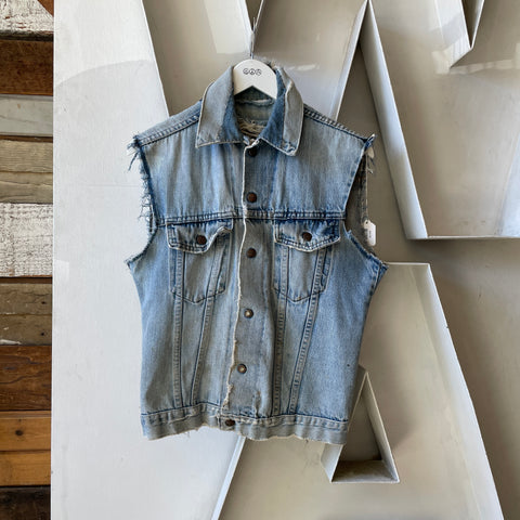 70’s Patchwork Denim Vest - Medium