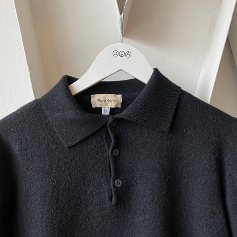 80's Collared Wool Sweat - Small