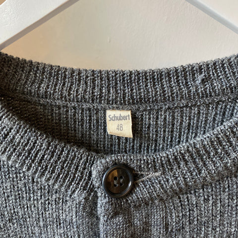 50's Wool Henley Sweater - XL