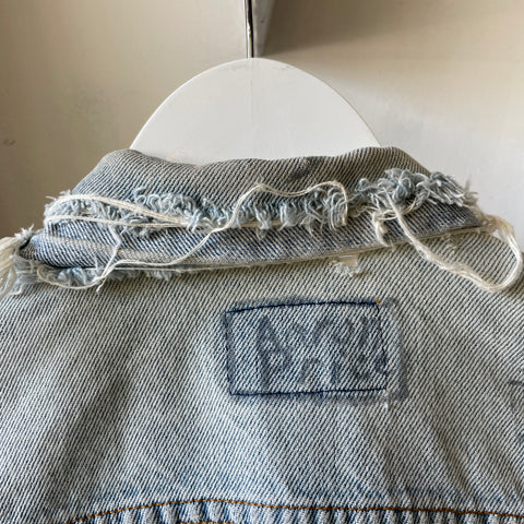 80’s Levi’s Thrashed Denim Trucker Jacket - Small