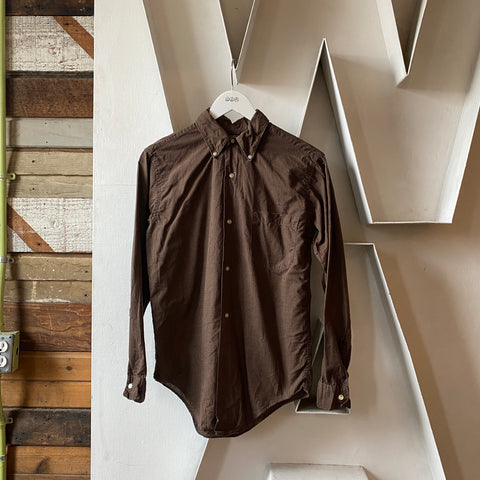 60’s Checkered Cotton Button-Up - Small