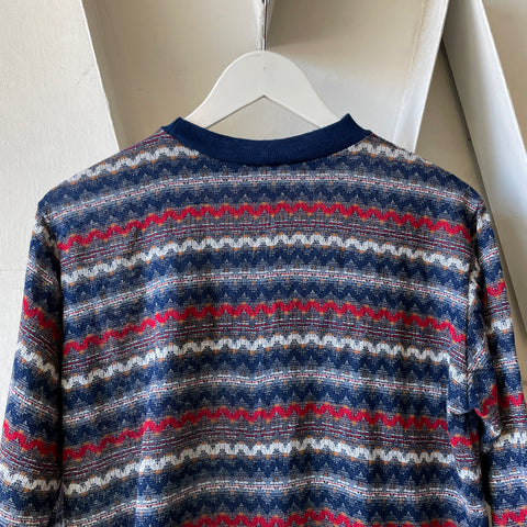 70’s Pop Top Knit Long Sleeve - Medium
