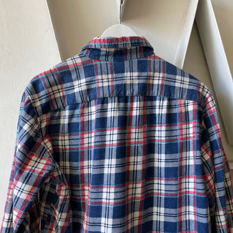 80’s FOTL Faded Flannel Button Up - Large
