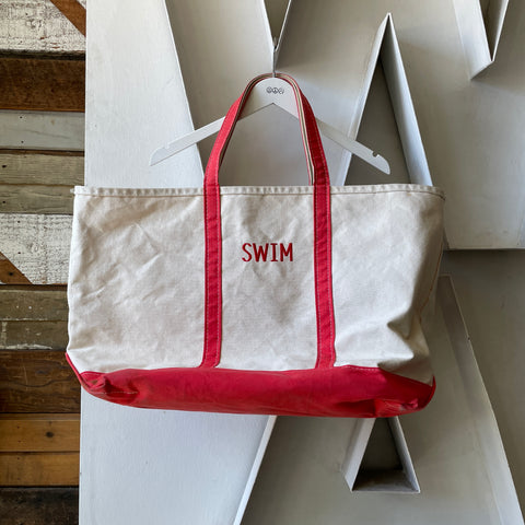 80’s L.L. Bean Faded Red Boat N Tote - Large