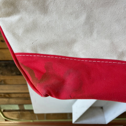 80’s L.L. Bean Faded Red Boat N Tote - Large