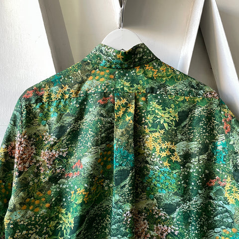 70’s Floral Patterned Shirt - Large
