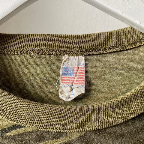 80's Camo Pocket Tee - Large
