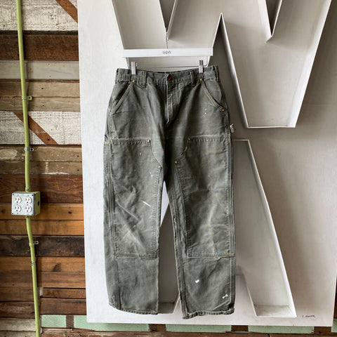 Green Carhartt Dungarees - 33” x 30”