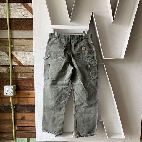 Green Carhartt Dungarees - 33” x 30”