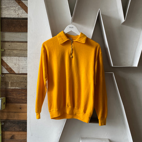 60's Yellow 1/4 Zip - Large