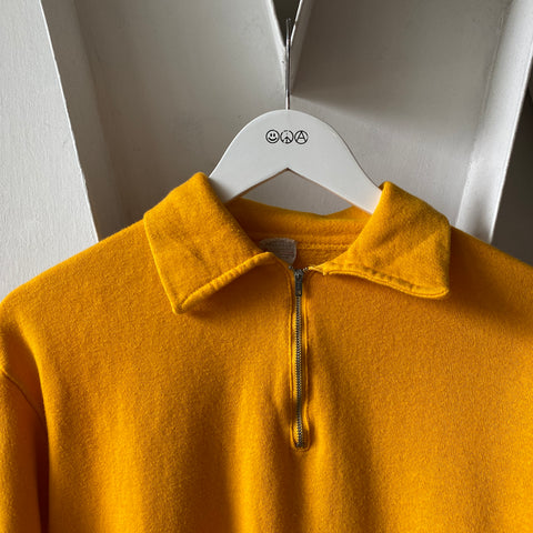 60's Yellow 1/4 Zip - Large