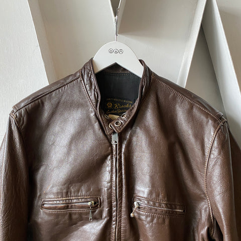 70's Brooks Leather Jacket - Large