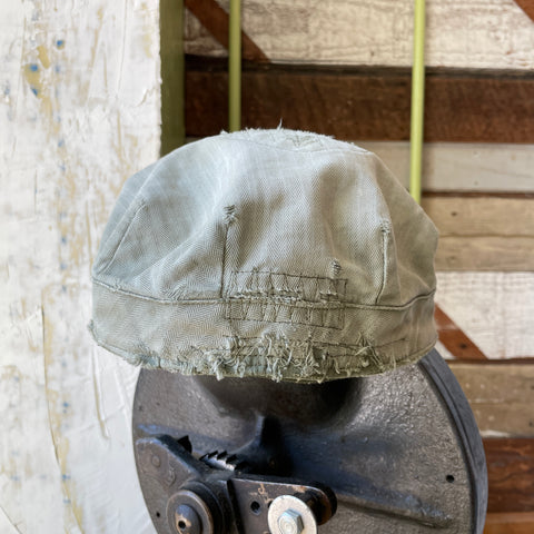 WW2 USMC HBT Cap - Large