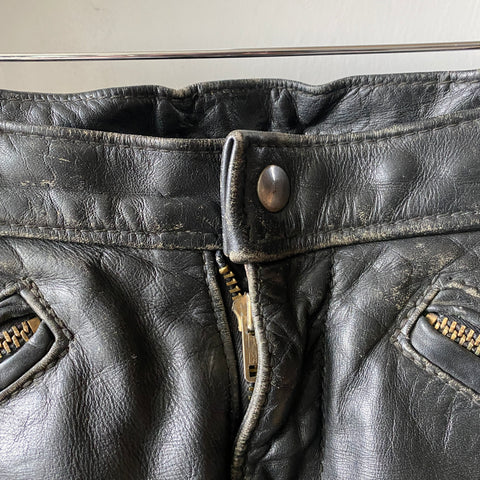 60's Leather Pants - 31” x 32”