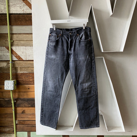 90's Black Levi’s 501 - 31” x 29”