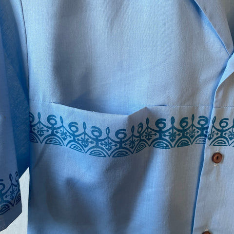 70’s Loop Collar Aloha Shirt - Small