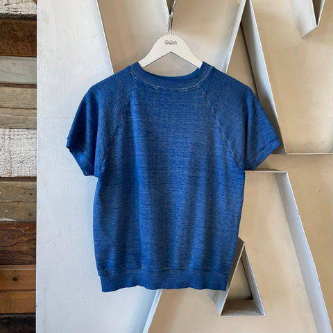 70’s Faded Short Sleeve Sweatshirt - Small