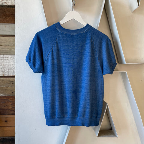 70’s Faded Short Sleeve Sweatshirt - Small