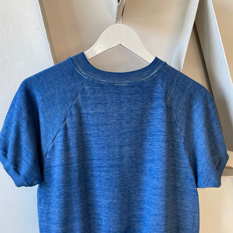 70’s Faded Short Sleeve Sweatshirt - Small