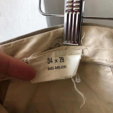 50's Army Khakis - 33” x 28”