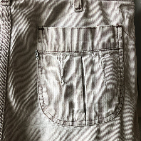 70's Repaired Levis Corduroy Cut-offs - 32” x 9.5”