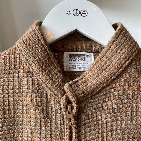 60’s Montgomery Ward Zip Cardigan - Medium