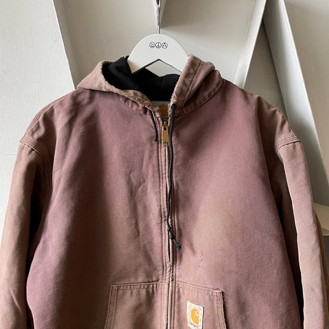 90’s Faded Carhartt Hooded Jacket -