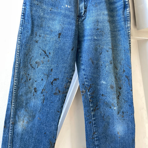 90’s Painted Wrangler Denim - 26” x 32.5”